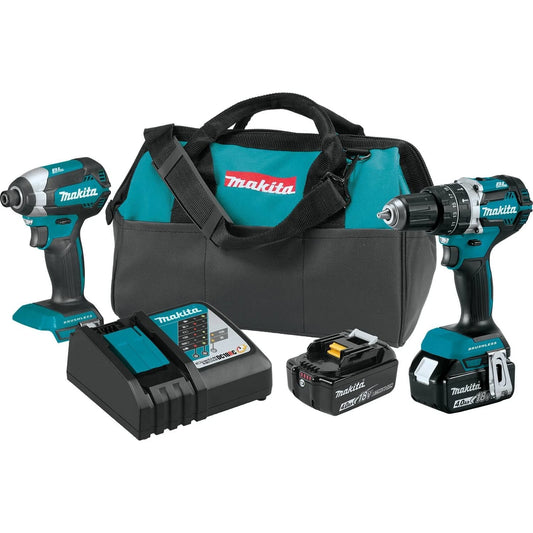 Makita XT269M 18V LXT Li-Ion bezkartáčová akumulátorová sada – 2dílný combo kit (4,0 Ah)