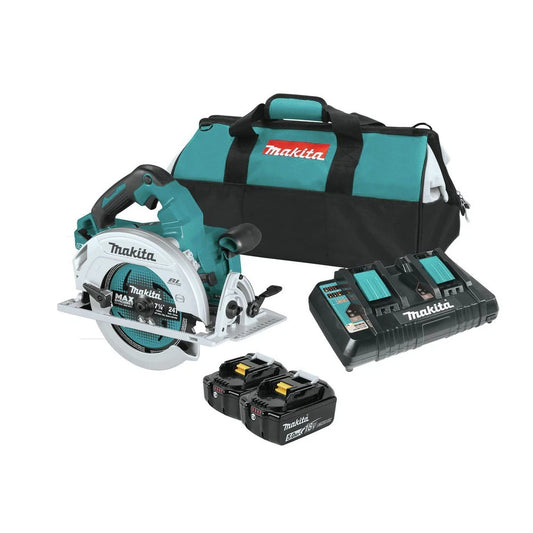 Sada kotoučové pily Makita 18V X2 LXT 7-1/4" (5 Ah) certifikovaná – repasovaný model XSH06PT-R